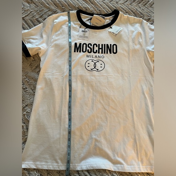 MOSCHINO White Double Smiley T-Shirt - Picture 15 of 15